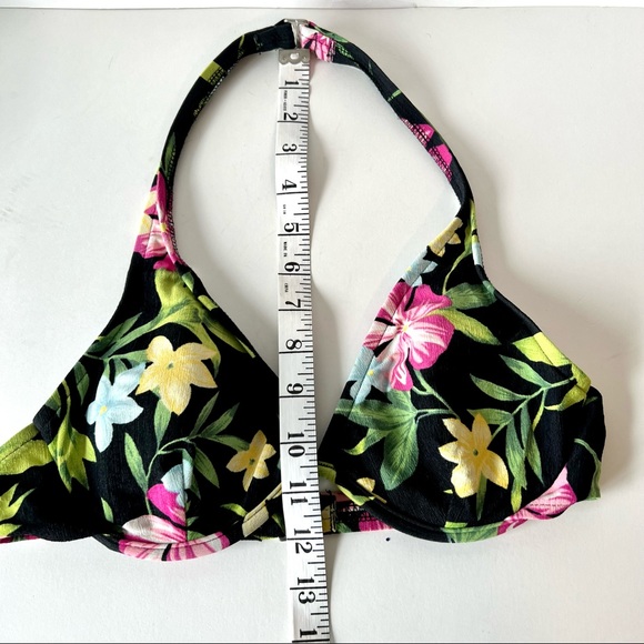 Vintage JANTZEN Floral Tropical Bikini Top—SZ. Medium - Picture 6 of 10